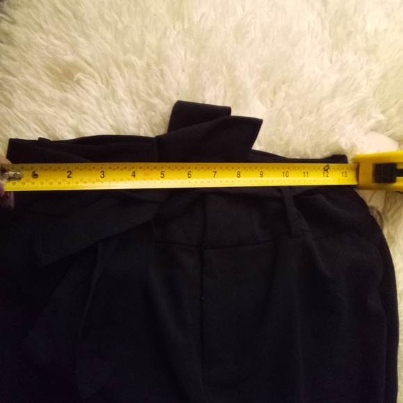 NWT A New Day Black Tie Up Paperbag pants sz 6 - Picture 7 of 10